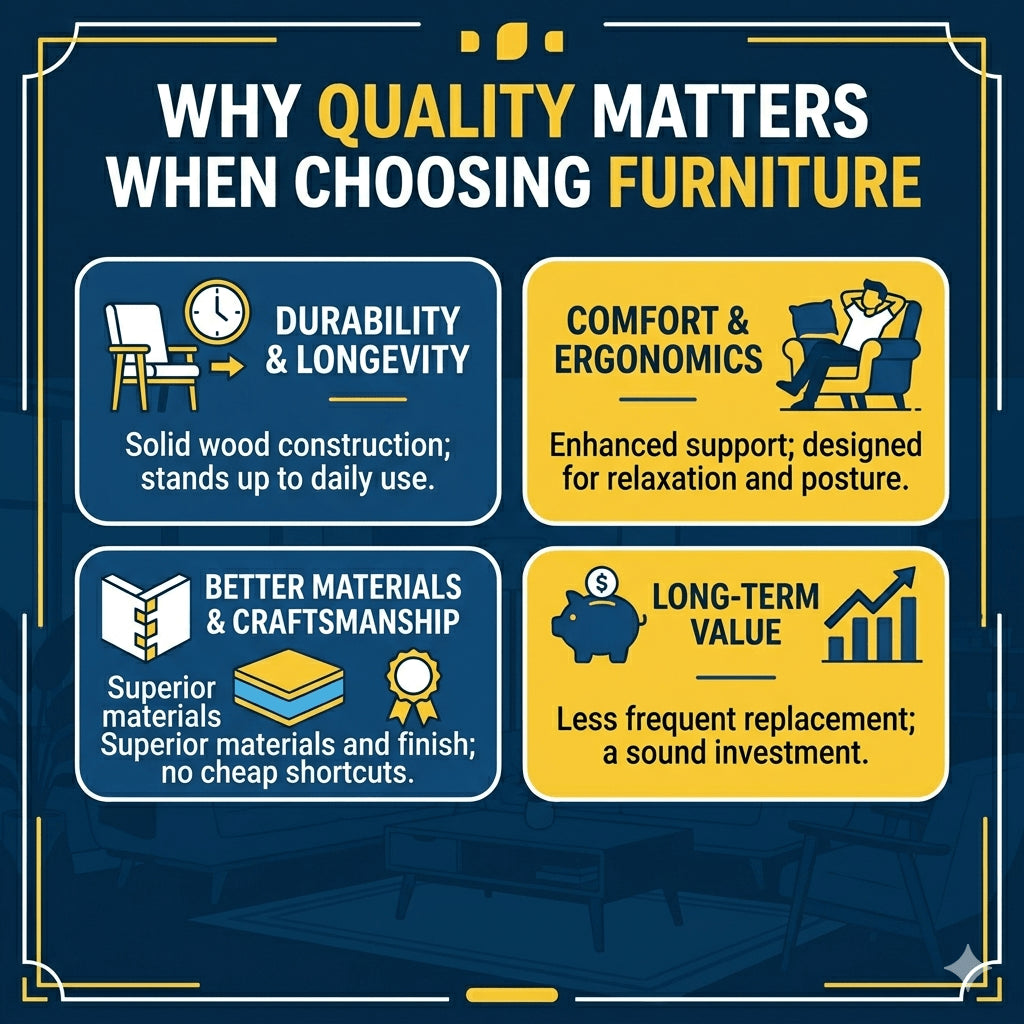 Why Quality Matters When Choosing Furniture? - WCC Furniture & Mattress Center