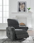 Aureta Charcoal Power Lift Recliner w/ Heat & Massage