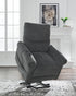 Aureta Charcoal Power Lift Recliner w/ Heat & Massage