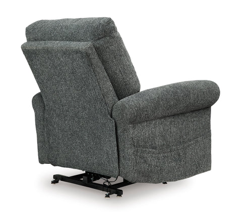 Aureta Charcoal Power Lift Recliner w/ Heat & Massage