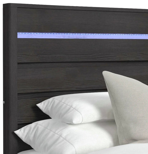 Tobias Black Panel Bed