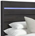 Tobias Black Panel Bed
