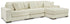 Lindyn Ivory 3-Piece Sectional with RAF Chaise