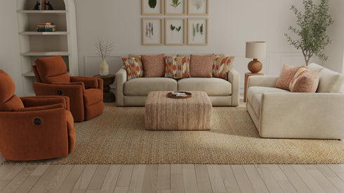 Avondale Burlap Sofa & Loveseat