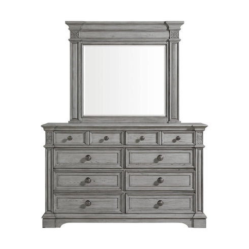 Glenmore Aged Grey Dresser & Mirror