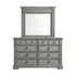 Glenmore Aged Grey Dresser & Mirror