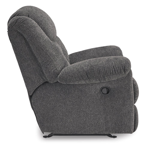 Foreside Charcoal Rocker Recliner