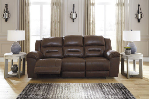 Stoneland Chocolate Reclining Sofa & Reclining Loveseat