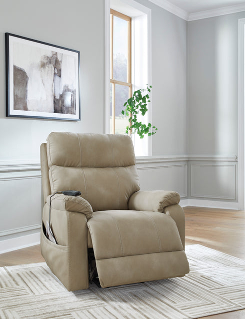 Next-Gen Durapella Sand Power Lift Recliner