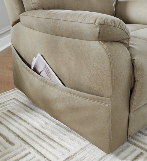 Next-Gen Durapella Sand Power Lift Recliner