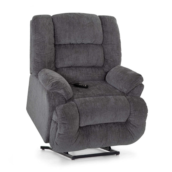 Stockton Badge Charcoal Power Lift Recliner w/ Power Headrest