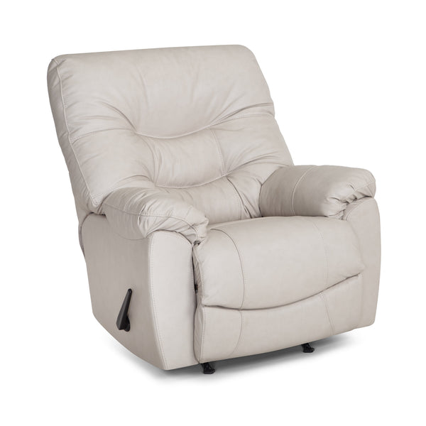Trilogy Federica Light Taupe Leather Rocker Recliner