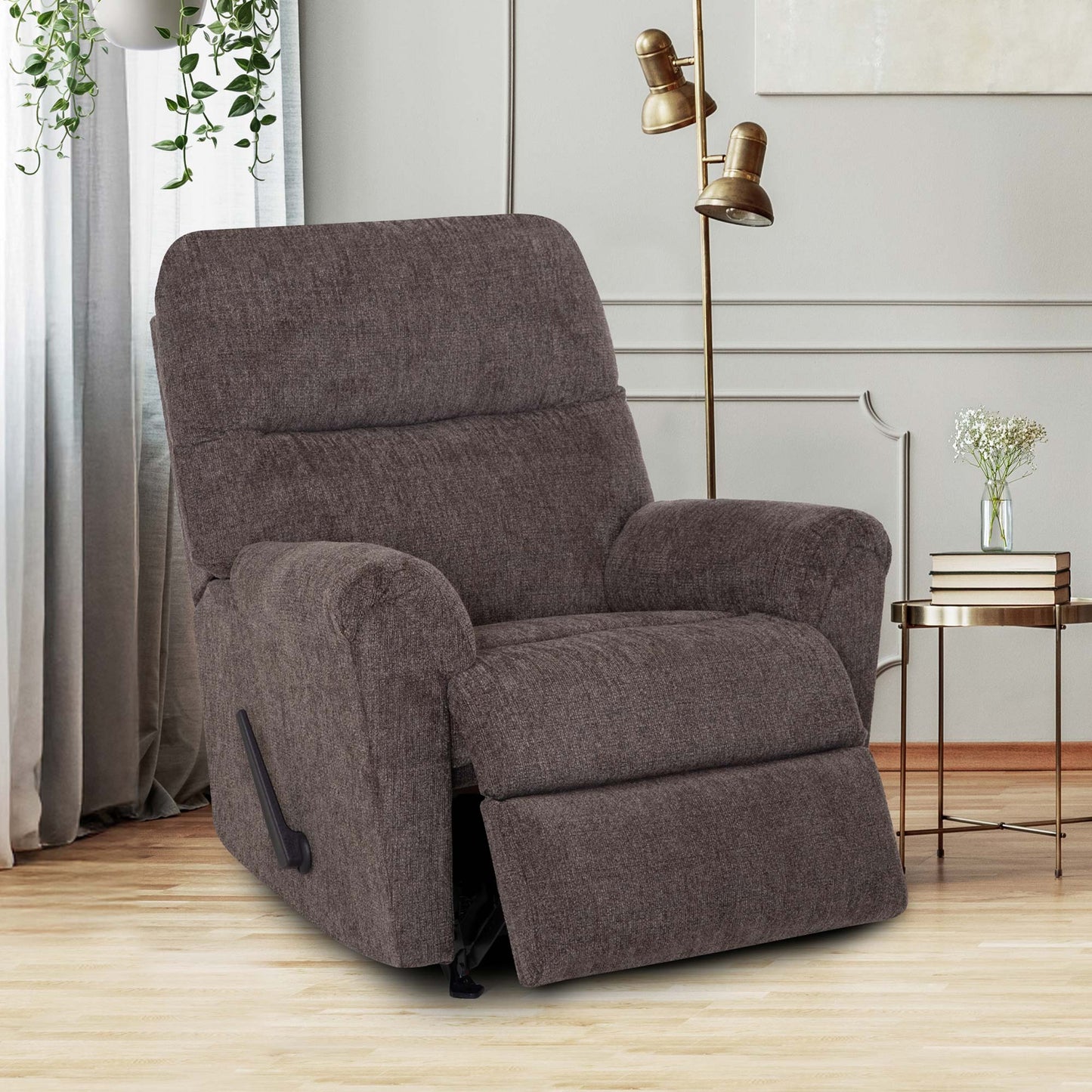 Harvey Contend Mocha Rocker Recliner