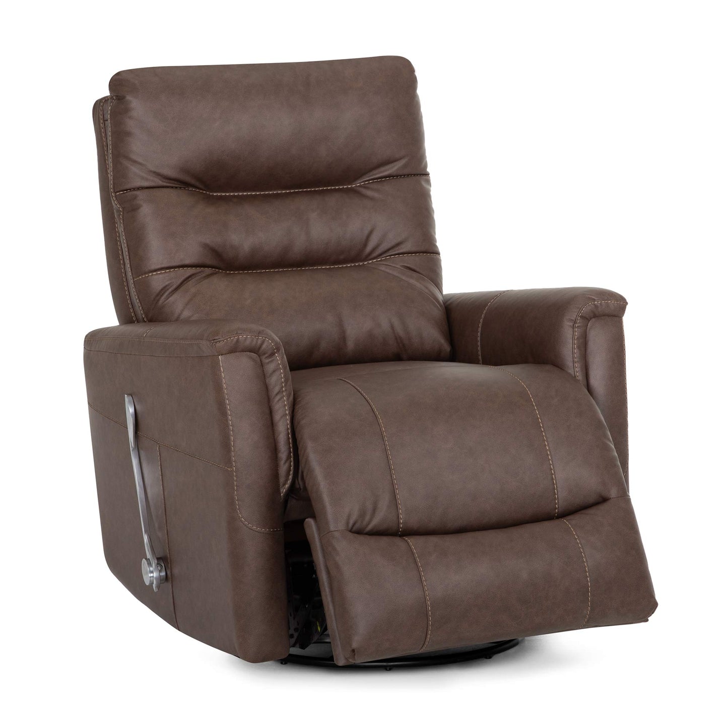 Leo Jester Taupe Swivel Glider Recliner