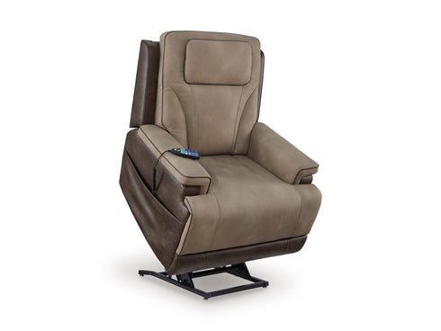 4Z-Peaceful Pause Sand Power Lift Recliner - WCC Furniture & Mattress Center Lafayette & Lake Charles