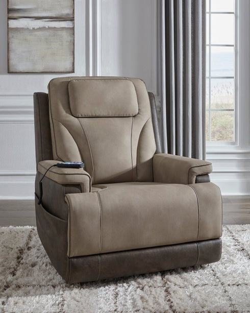4Z-Peaceful Pause Sand Power Lift Recliner - WCC Furniture & Mattress Center Lafayette & Lake Charles