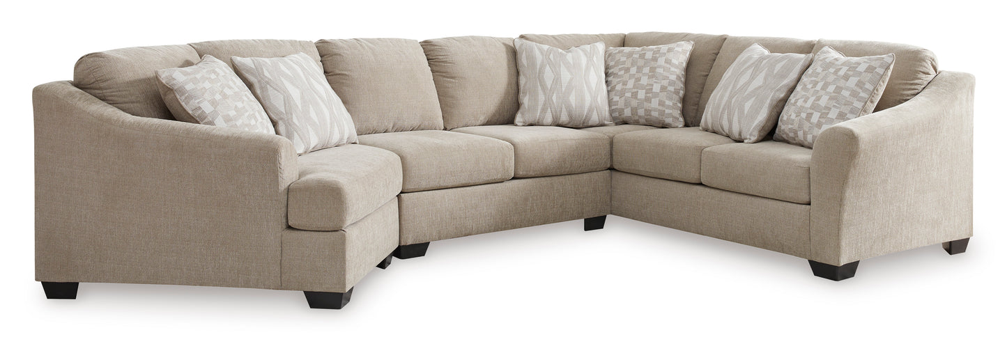 Brogan Bay Cork LAF Cuddler Sectional