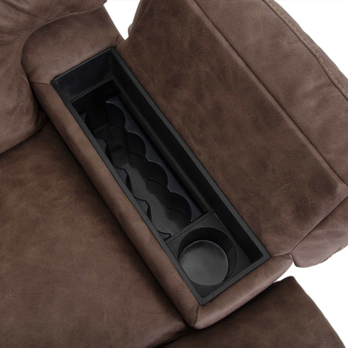 Clayton Easter Mocha Rocker Recliner w/ Frosty Fridge