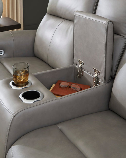 5Z - Comfort Coin Power Reclining Loveseat w/ Console - WCC Furniture & Mattress Center Lafayette & Lake Charles