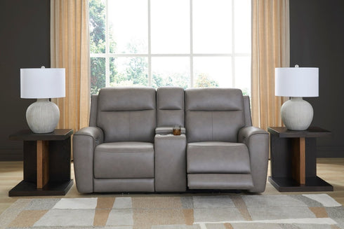 5Z - Comfort Coin Power Reclining Loveseat w/ Console - WCC Furniture & Mattress Center Lafayette & Lake Charles