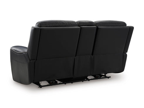 5Z - Comfort Onyx Power Reclining Loveseat w/ Console - WCC Furniture & Mattress Center Lafayette & Lake Charles
