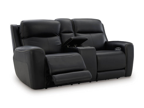 5Z - Comfort Onyx Power Reclining Loveseat w/ Console - WCC Furniture & Mattress Center Lafayette & Lake Charles