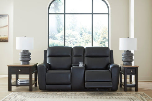 5Z - Comfort Onyx Power Reclining Loveseat w/ Console - WCC Furniture & Mattress Center Lafayette & Lake Charles