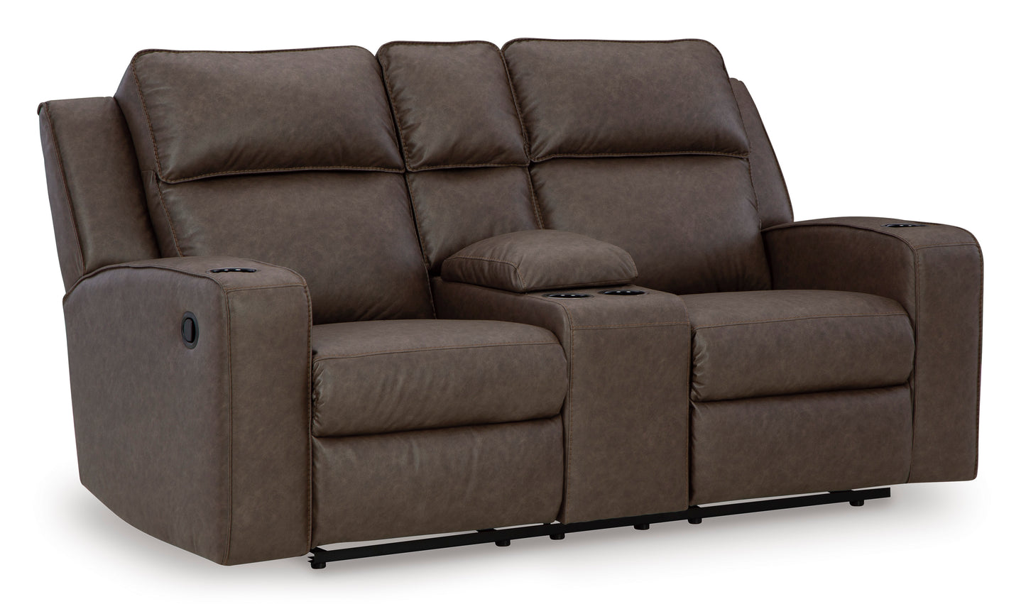 Lavenhorne Umber Reclining Loveseat