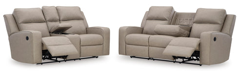 Lavenhorne Pebble Reclining Sofa & Loveseat
