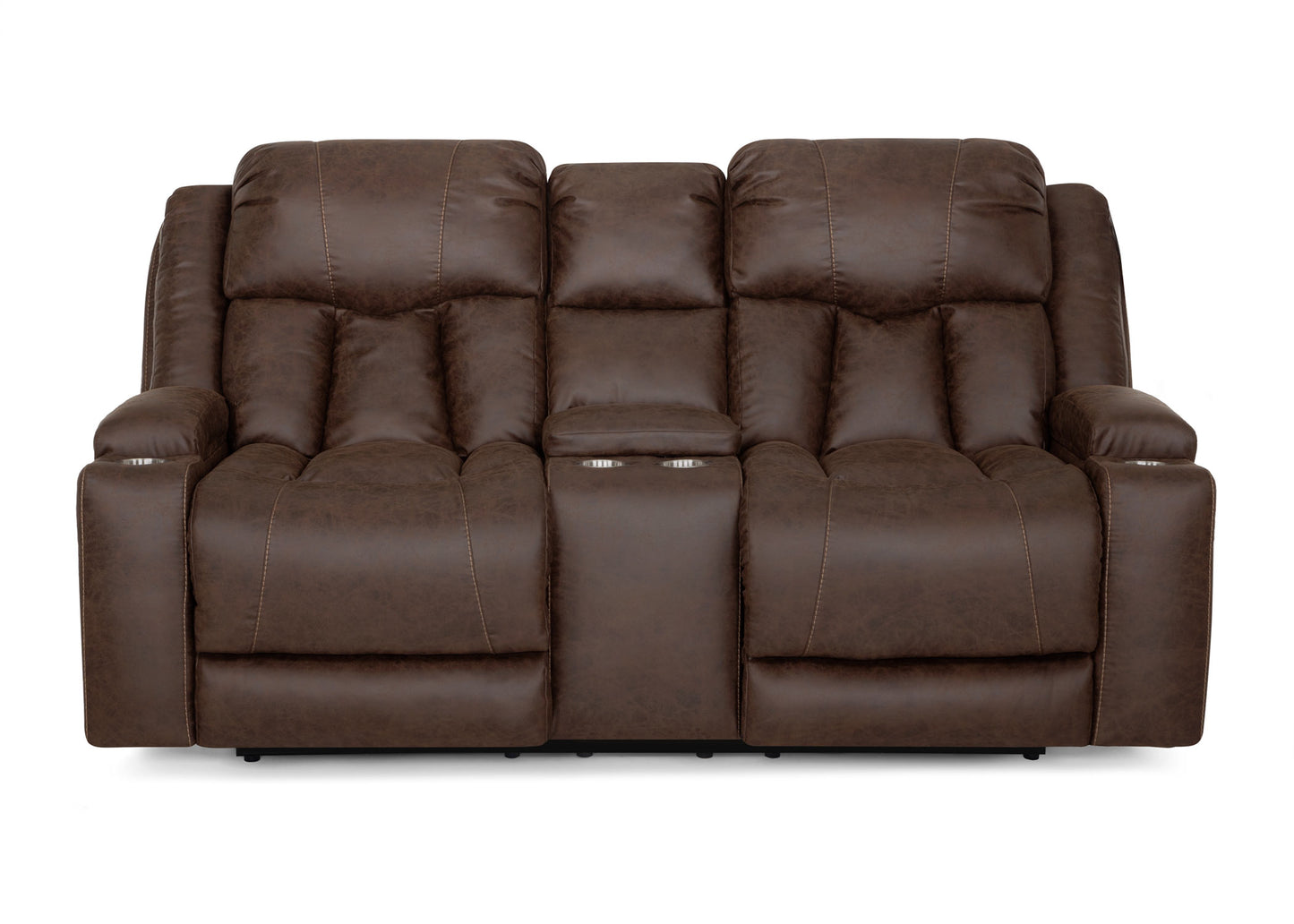 Denali Espresso Power Reclining Sofa & Loveseat w/Massage