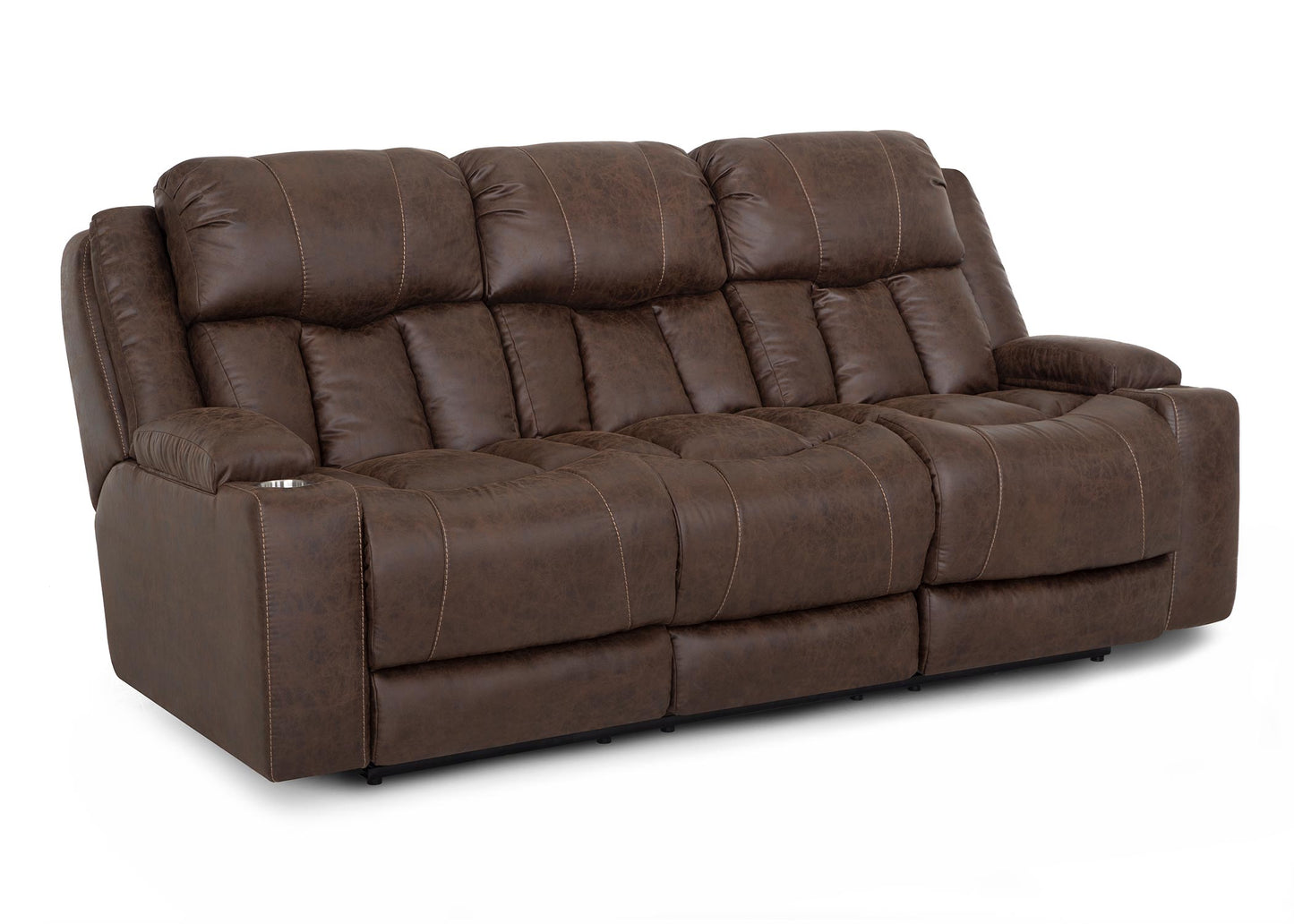 Denali Espresso Power Reclining Sofa & Loveseat w/Massage