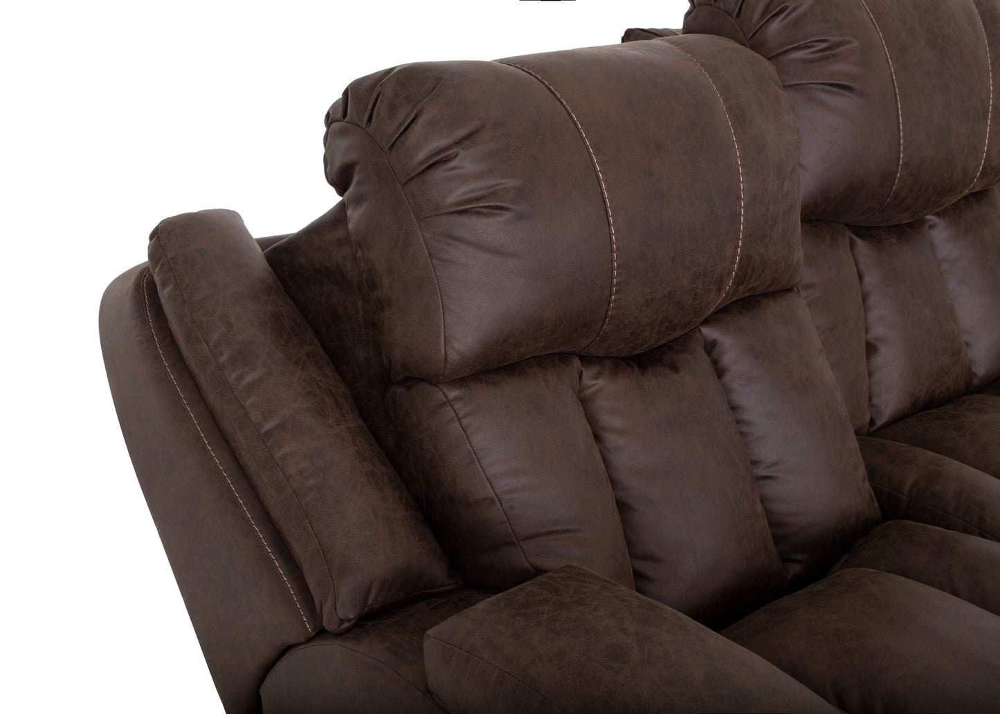 Denali Espresso Power Reclining Sofa & Loveseat w/Massage