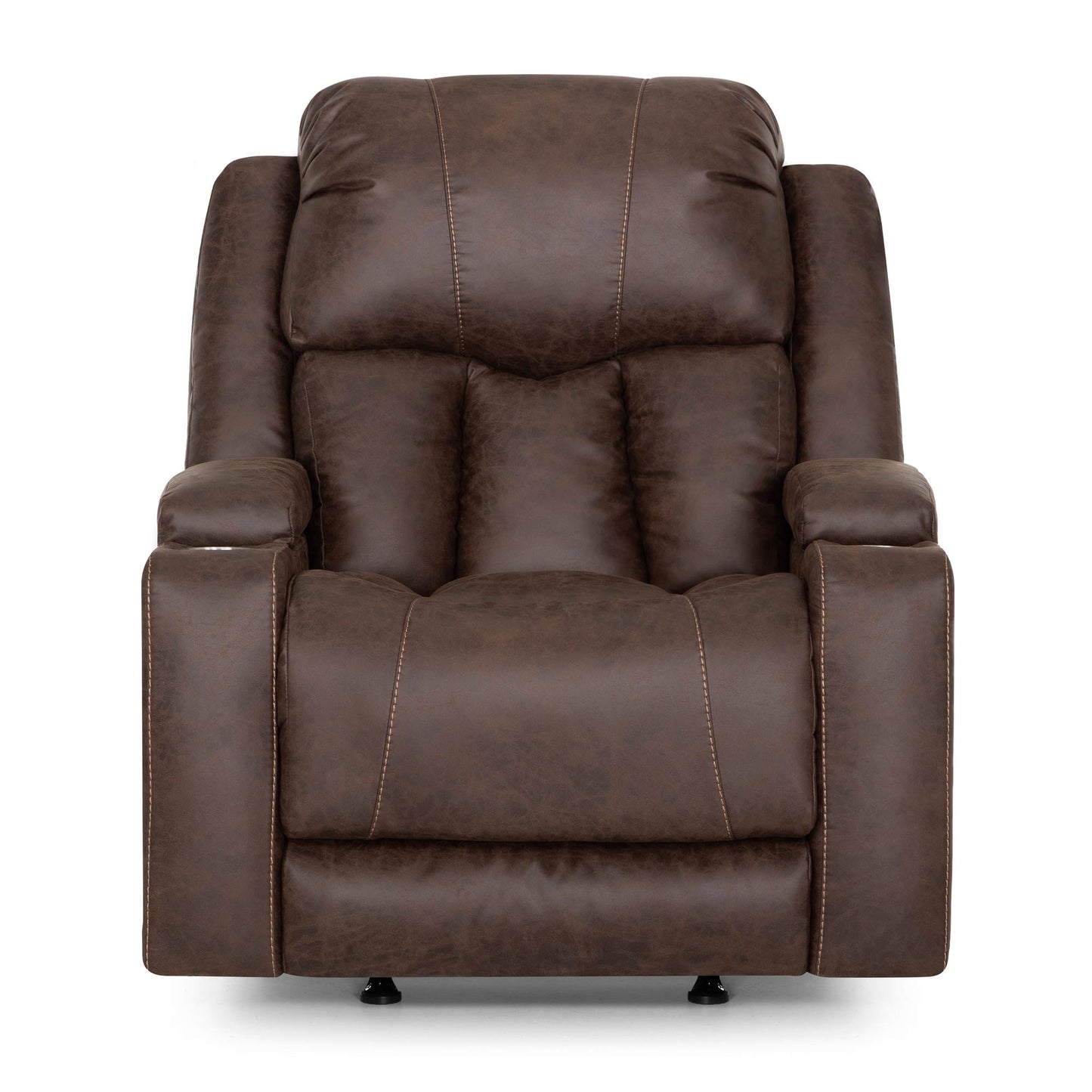 Denali Boswell Espresso Power Rocker Recliner w/ Massage