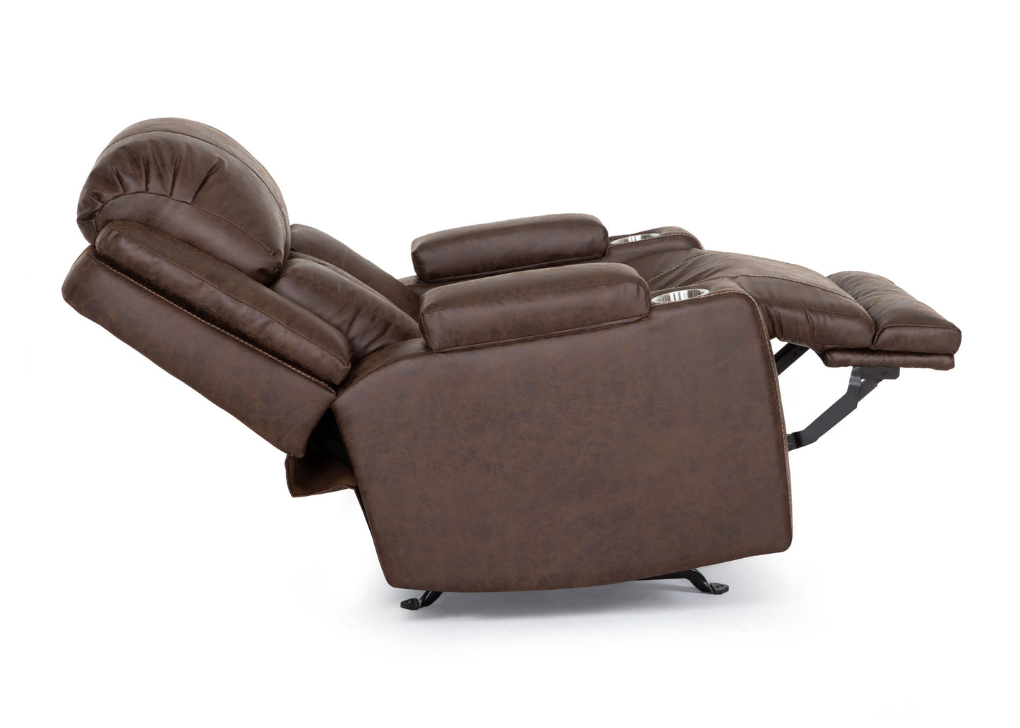 Denali Boswell Espresso Power Rocker Recliner w/ Massage