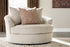 Steelwater Retreat Latte Oversized Swivel Accent Chair