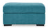 Keerwick Teal Ottoman