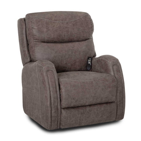 Oxford Boswell Dove Power Lift Recliner w/ Power Headrest & Lumbar