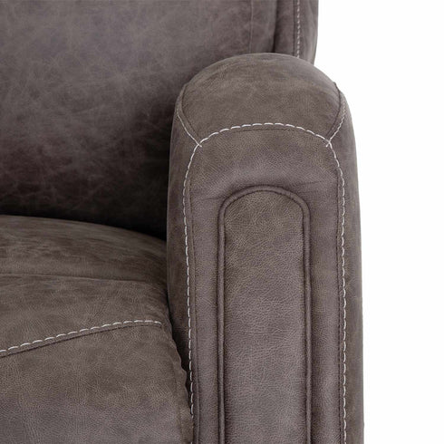 Oxford Boswell Dove Power Lift Recliner w/ Power Headrest & Lumbar