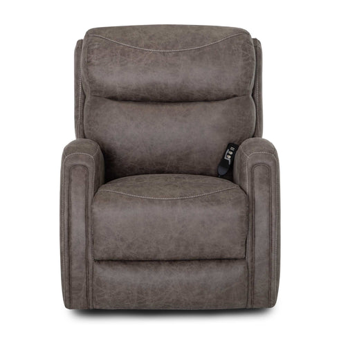 Oxford Boswell Dove Power Lift Recliner w/ Power Headrest & Lumbar