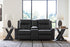 Mackmenville Carbon Reclining Loveseat w/ Console