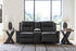 Mackmenville Carbon Reclining Loveseat w/ Console