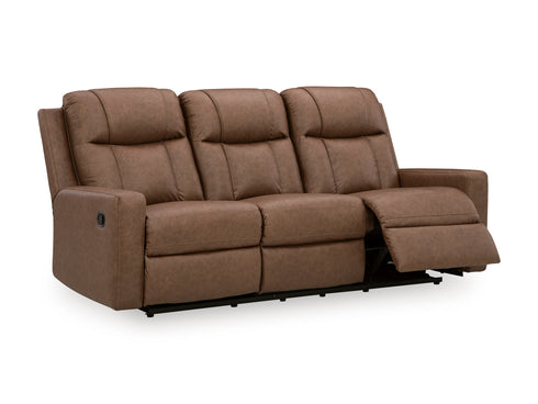Mackmenville Caramel Reclining Sofa
