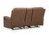 Mackmenville Caramel Reclining Loveseat w/ Console