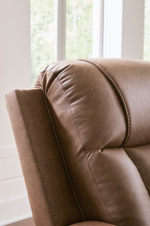 Mackmenville Caramel Reclining Sofa