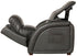 Reliever Gunmetal Power Lay Flat Recliner with Massage and Zero G Recline