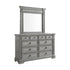 Glenmore Aged Grey Dresser & Mirror