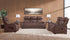 Cosmo Tuscany Cinnamon Power Reclining Sofa & Loveseat
