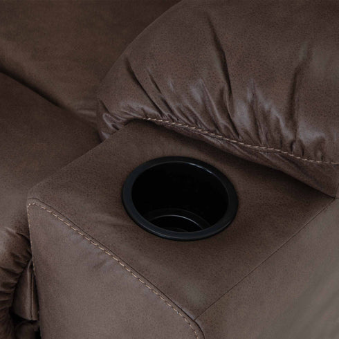 Burton Halston Mocha Oversized Snuggler Recliner