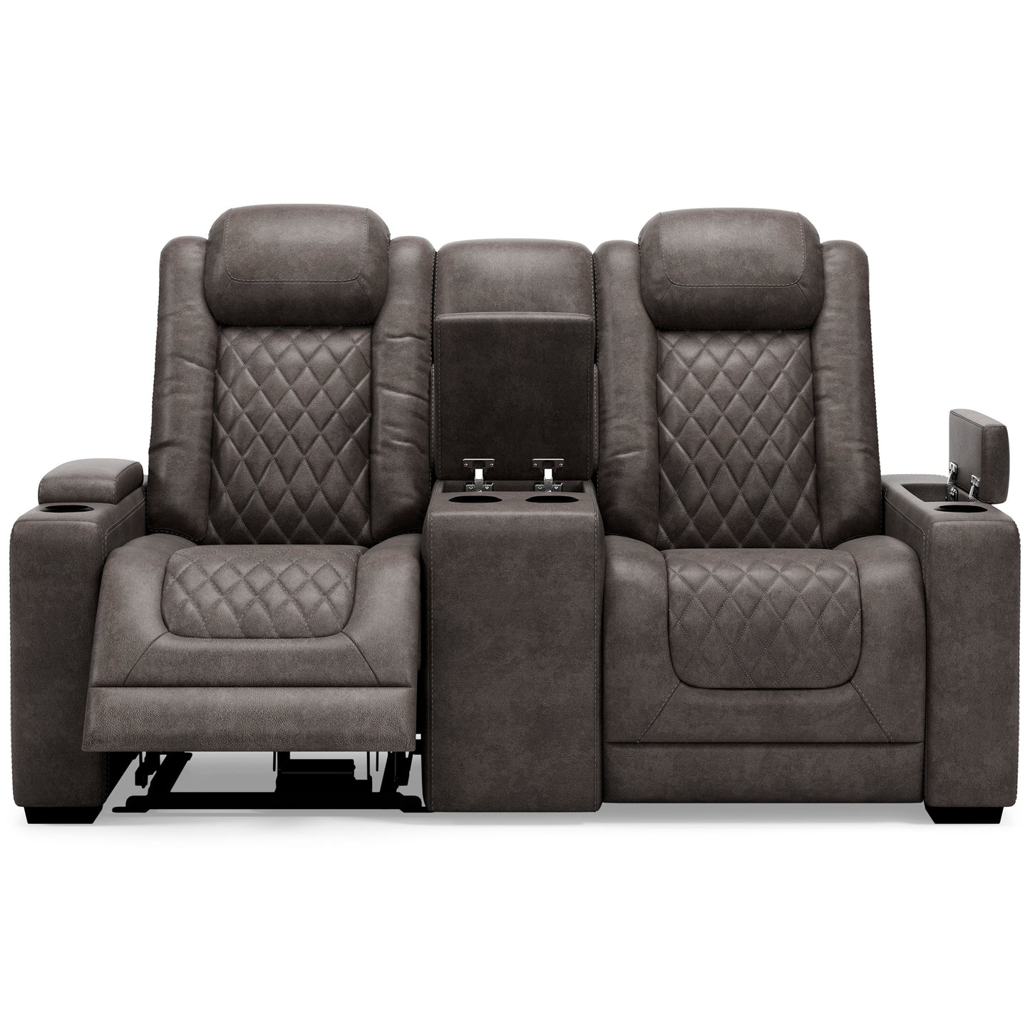 Hyllmont Gray Power Reclining Loveseat