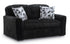 Midnight Madness Onyx Loveseat